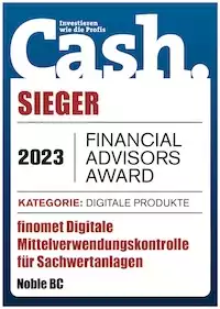 Noble BC GmbH - Cash - Financial Adivsors Award