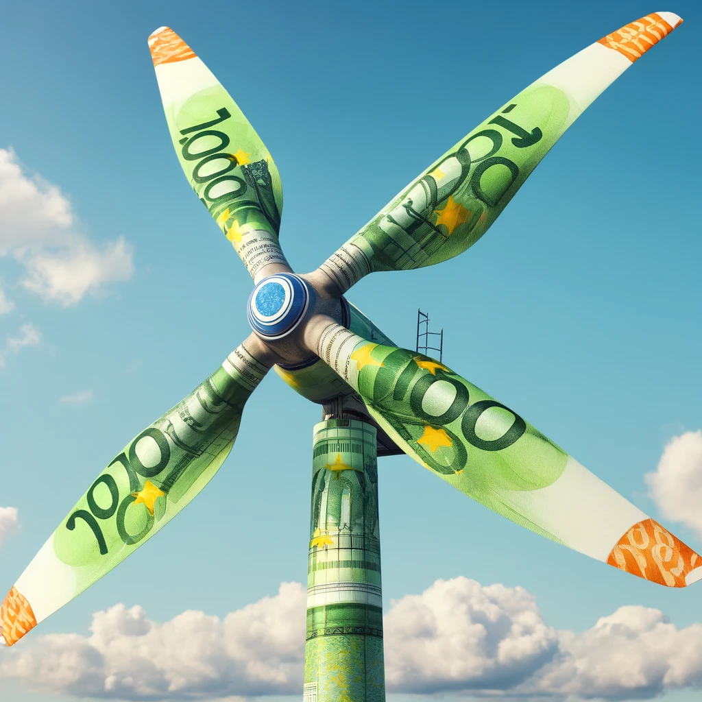 Windkraftanlagen produzieren sauberen Strom, der wiederum gewinnbringend verkauft wird, besonders wenn man noch die Vorteile des EEG nutzen kann.