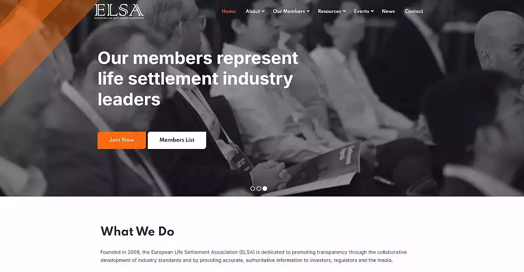 Der Branchenverband European Life Settlement Association (ELSA) arbeitet an Standards für Transparenz und Fairness bei Life Settlements. 