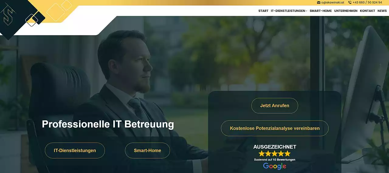 Webseite der SKAWINSKI GmbH